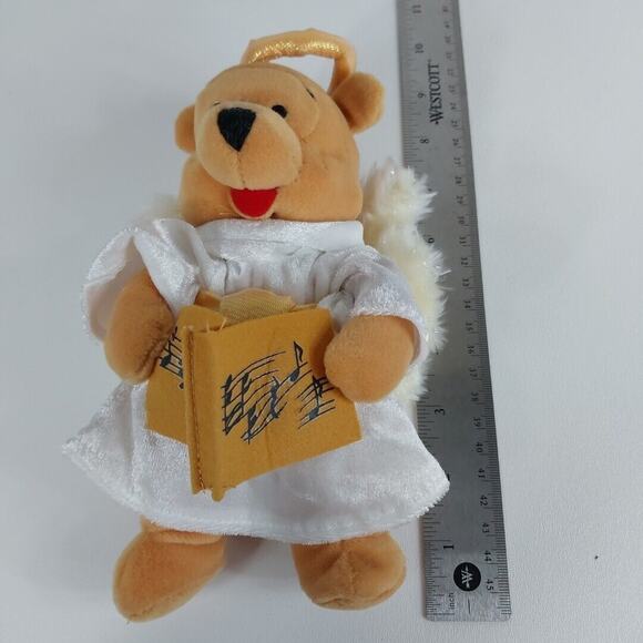 Disney Angel Tigger, Eeyore, Pooh stuffed animals Christmas Plush Collectible 4 - Picture 7 of 8